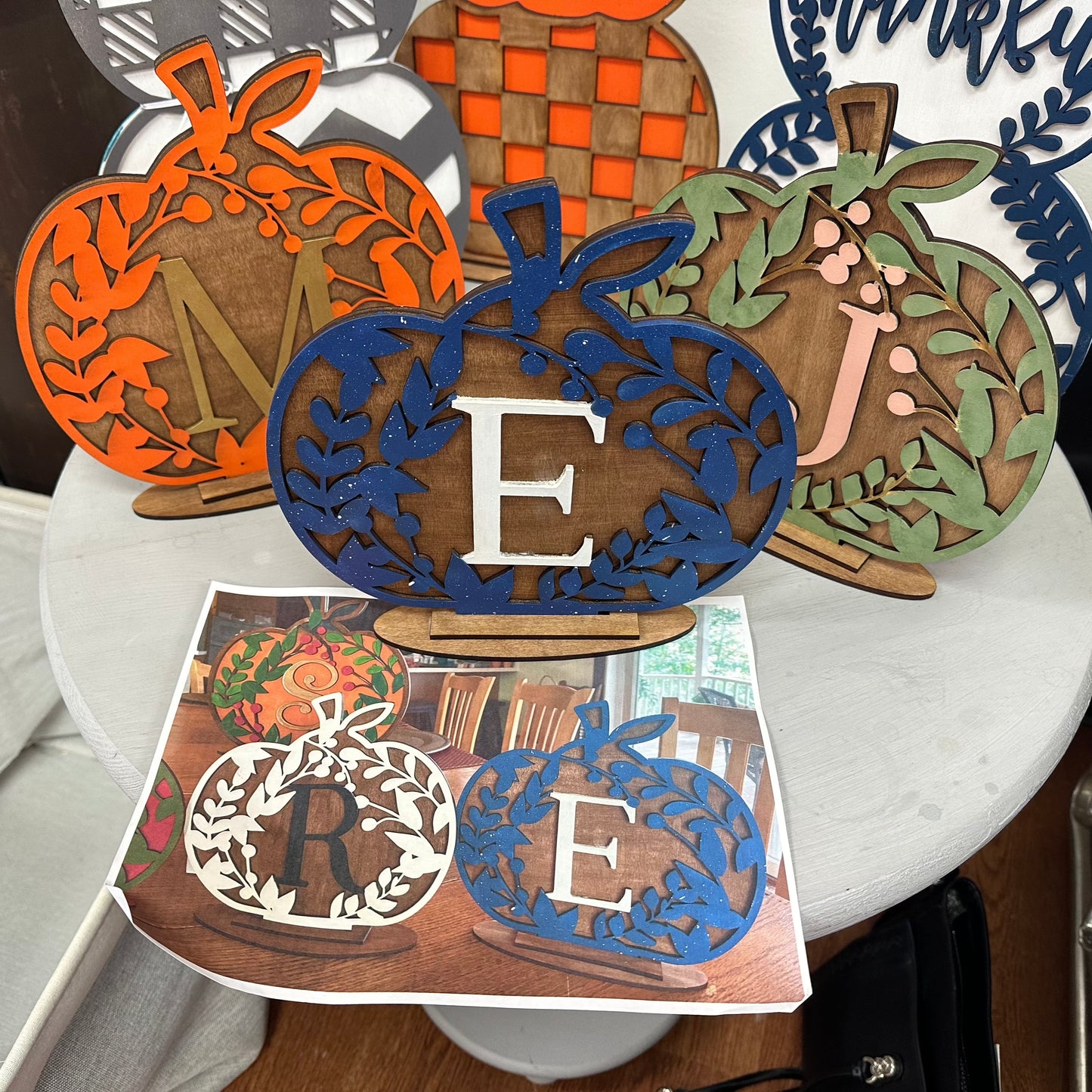 September 18th Sip Shop & Craft - Fall Monogram Pumpkin
