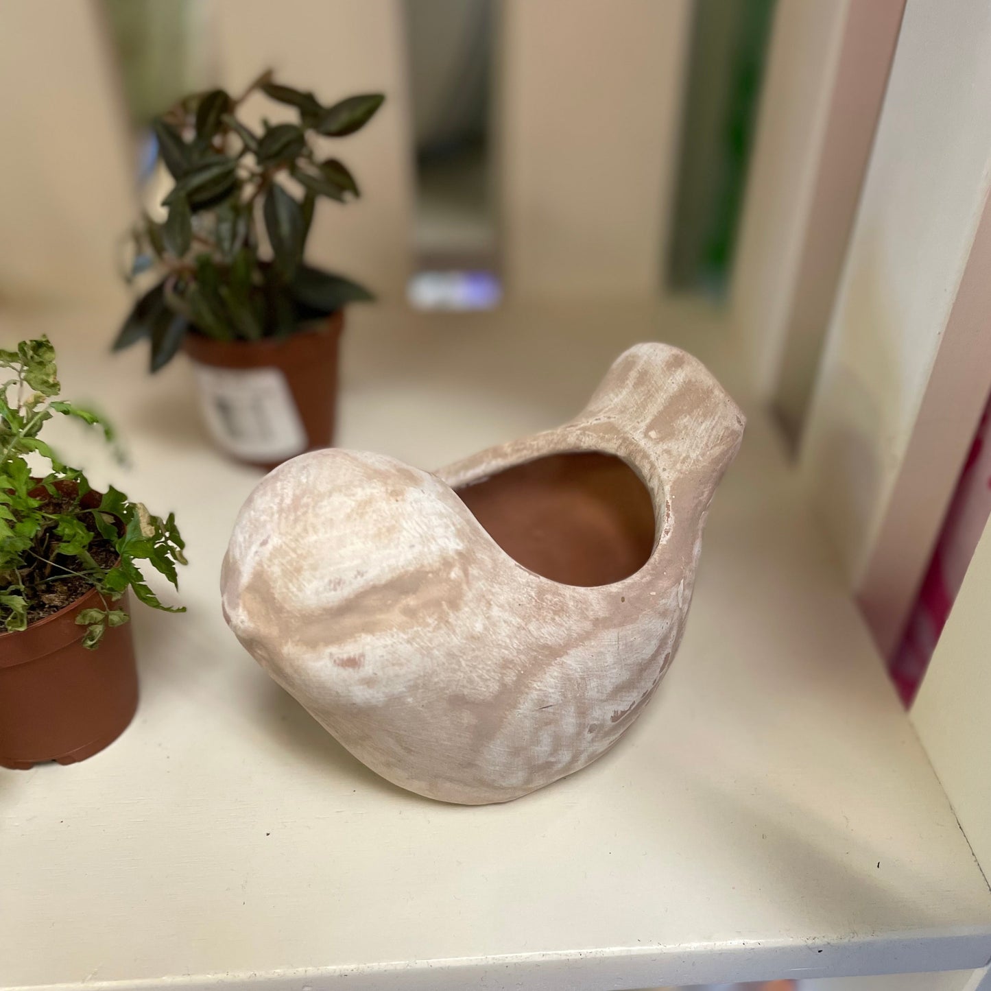 Ceramic Bird Small Pot -