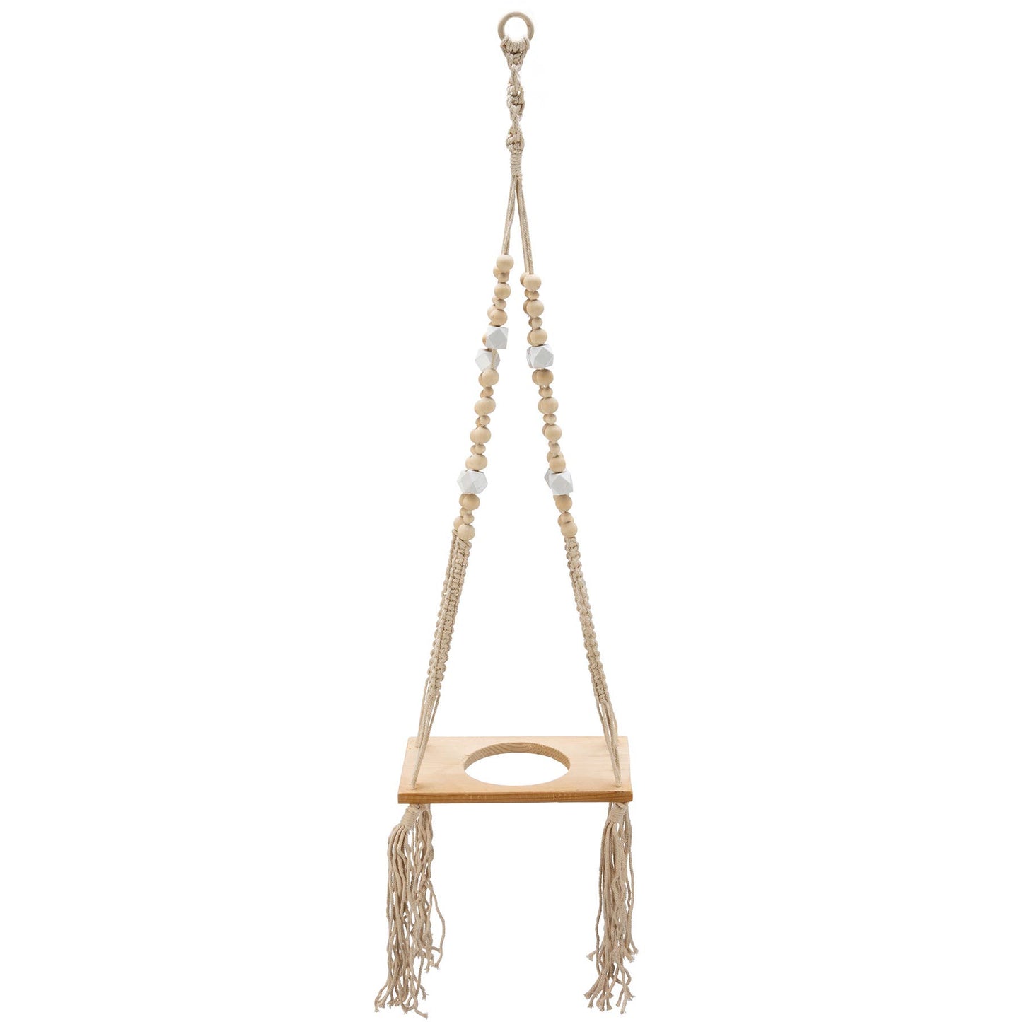 Beaded Rectangle Plant Hanger