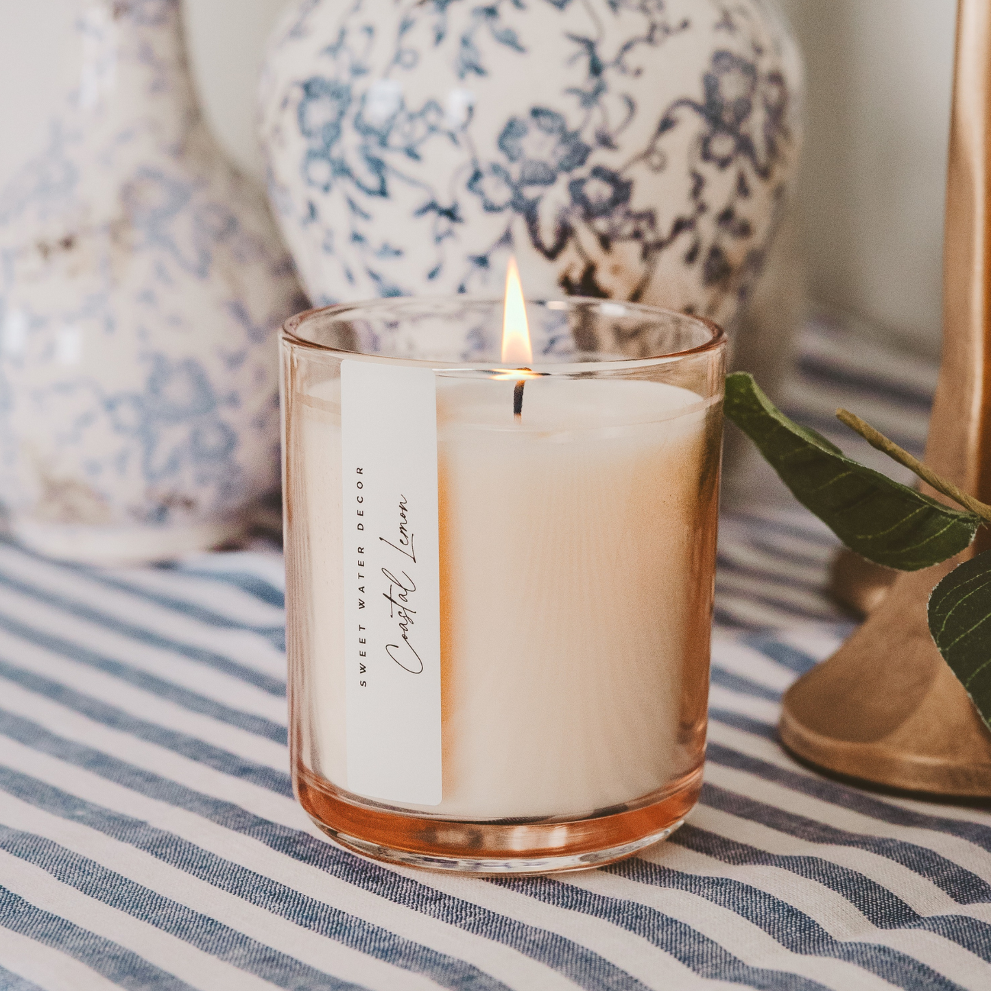 *NEW* Coastal Lemon 12 oz Candle - Home Decor and Gifts