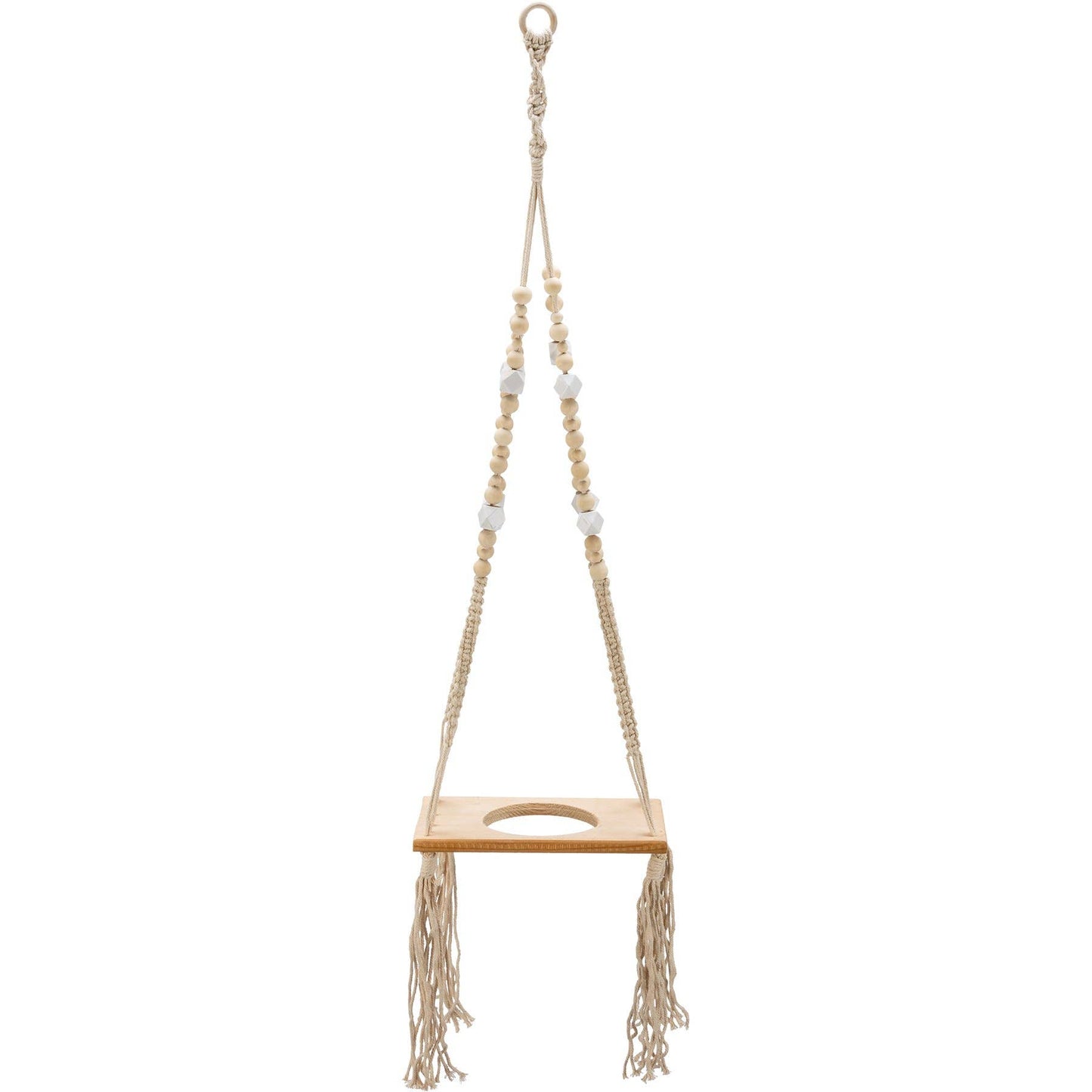 Beaded Rectangle Plant Hanger