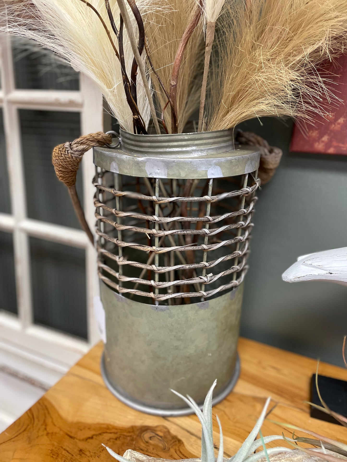 Nautical Metal Lantern with Rope