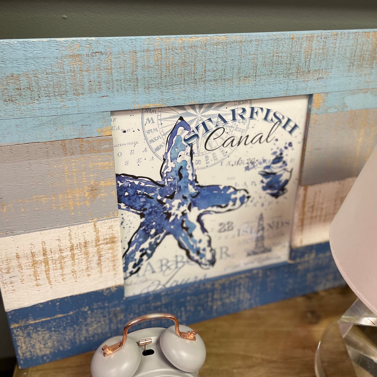 Starfish Boarded Wall Decor - Art