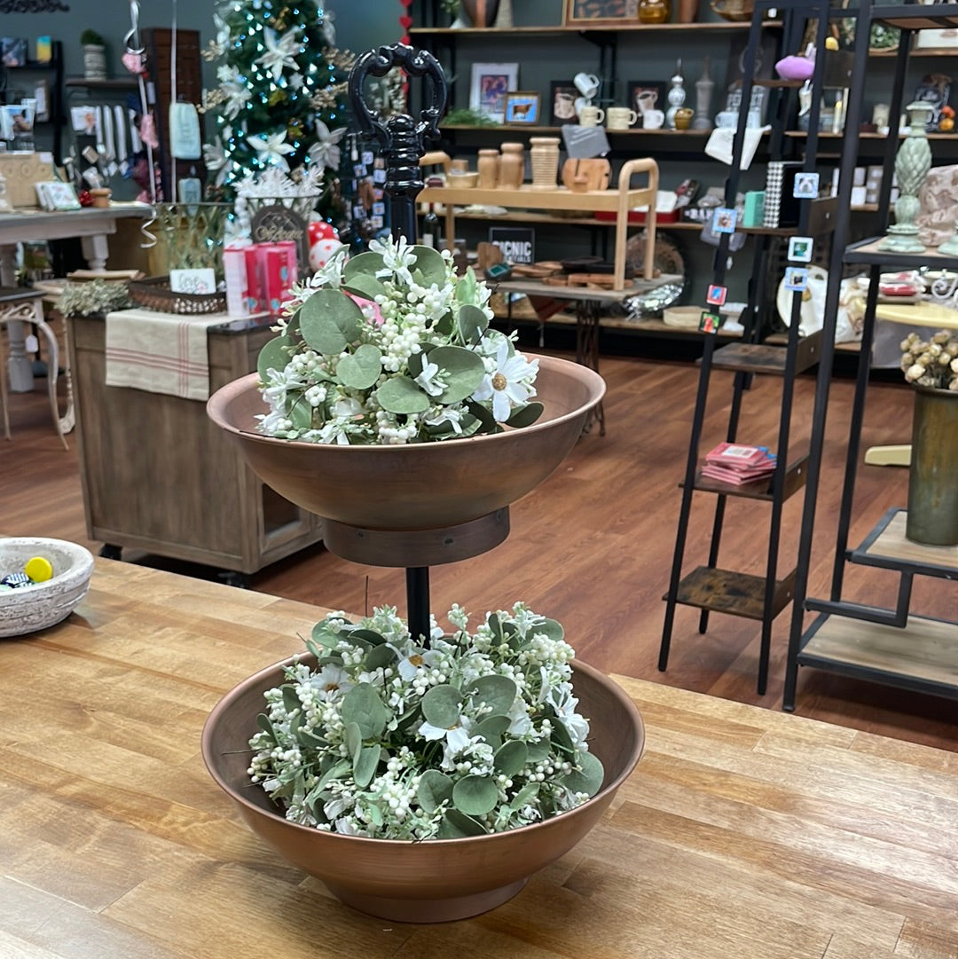 Two Tier Copper Bowls
