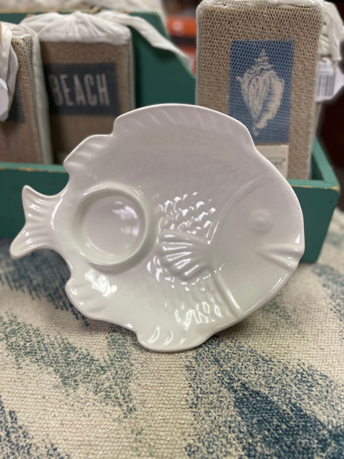 Fish California Pottery w/condiment cup Set of 8