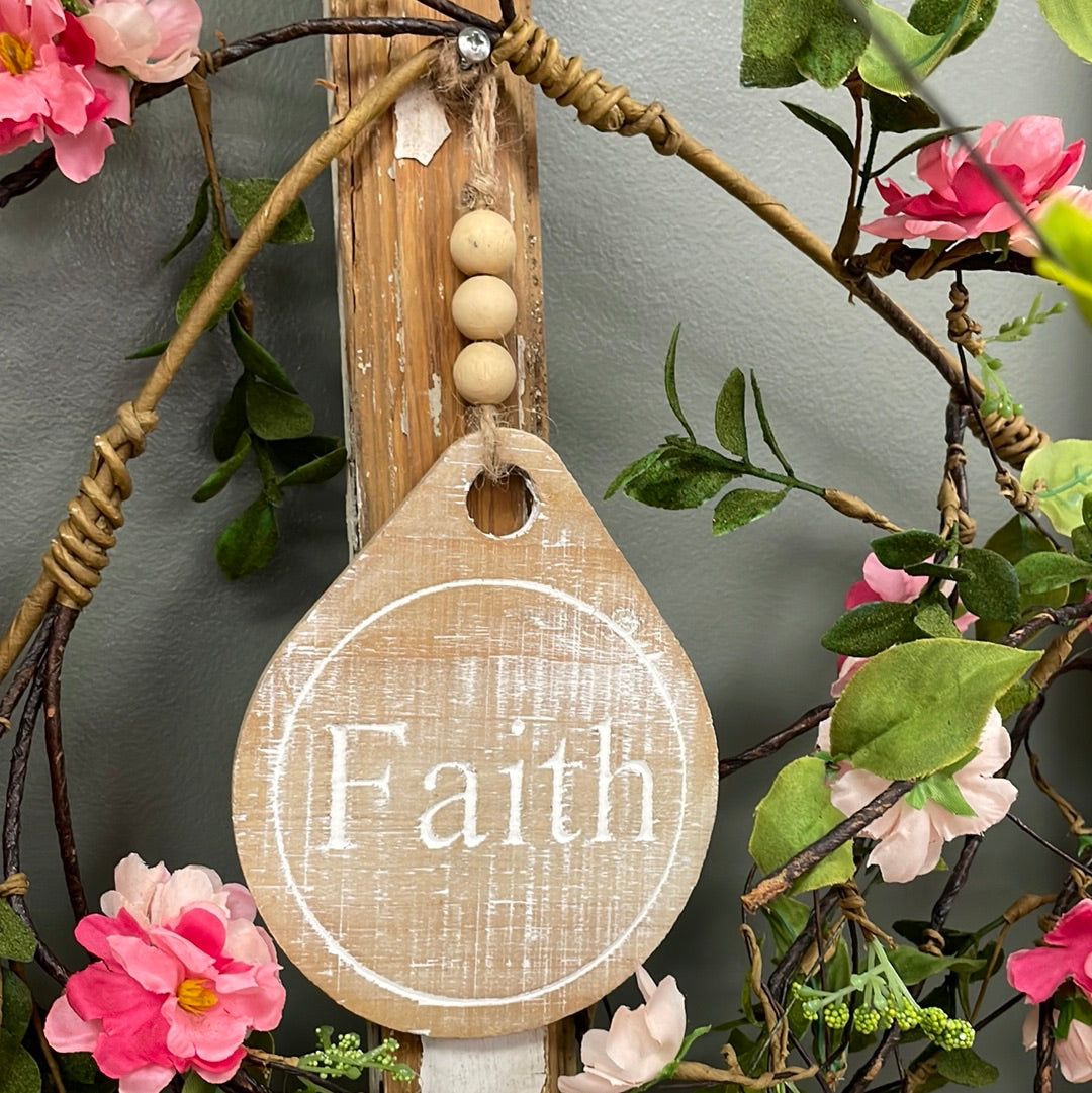 Faith Beaded Tag