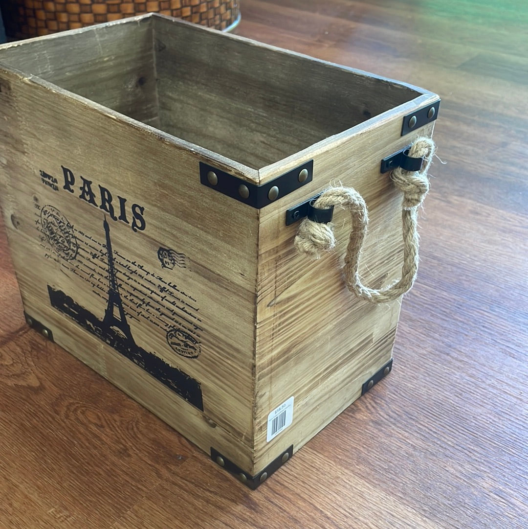 Paris Crate w/Rope Handles