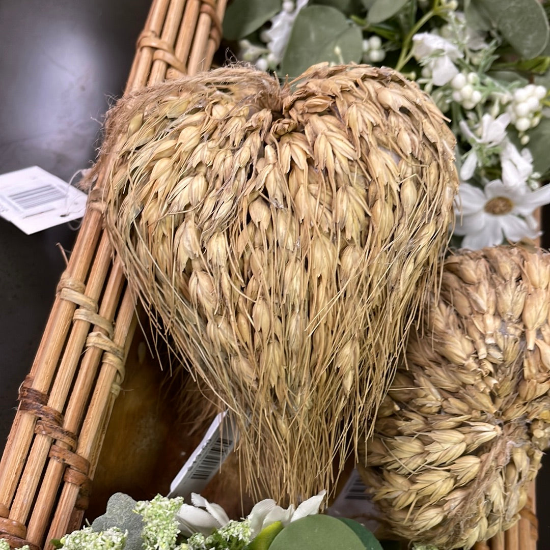 5" Wheat Heart Shaped Ornie
