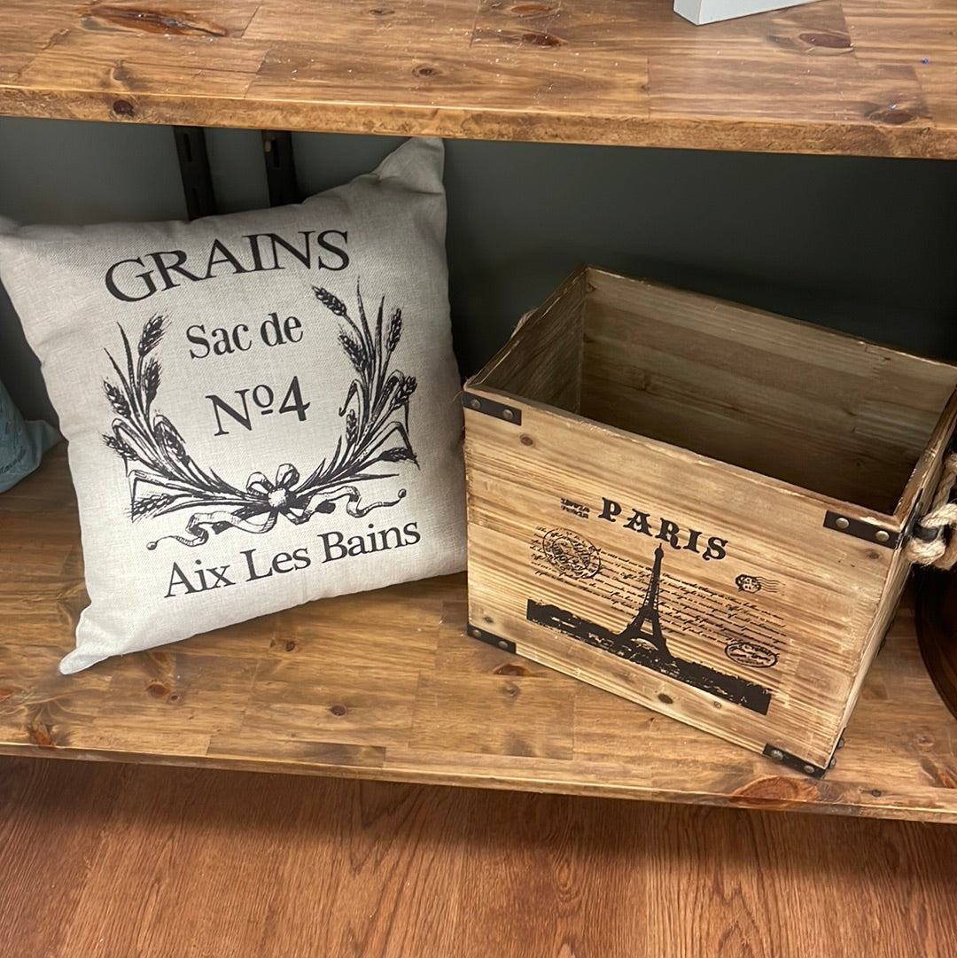 Paris Crate w/Rope Handles