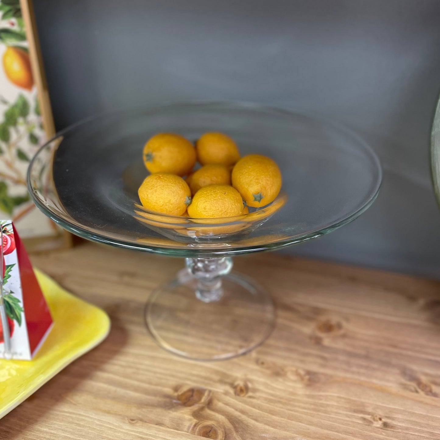 Footed Glass Bowl