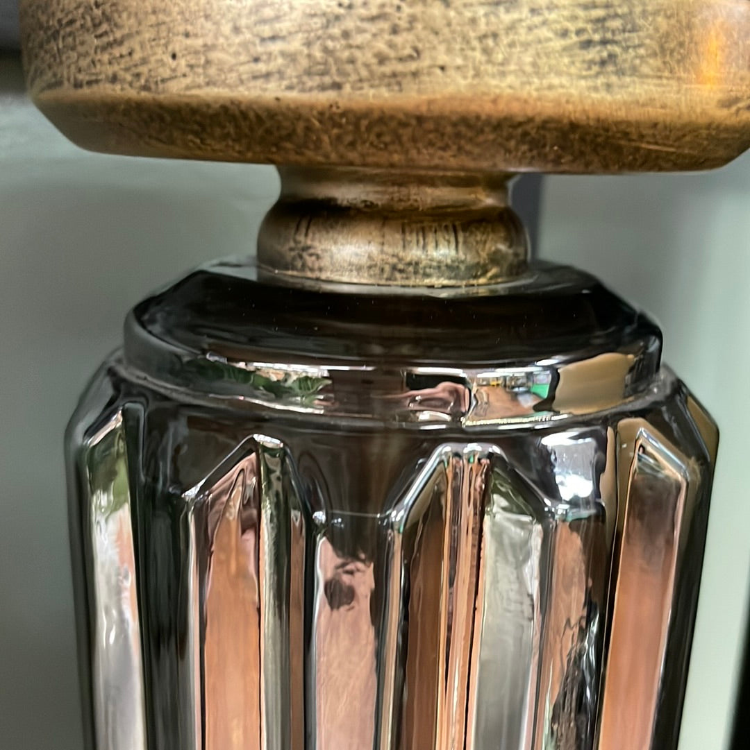 Smoke - Fluted Candleholder