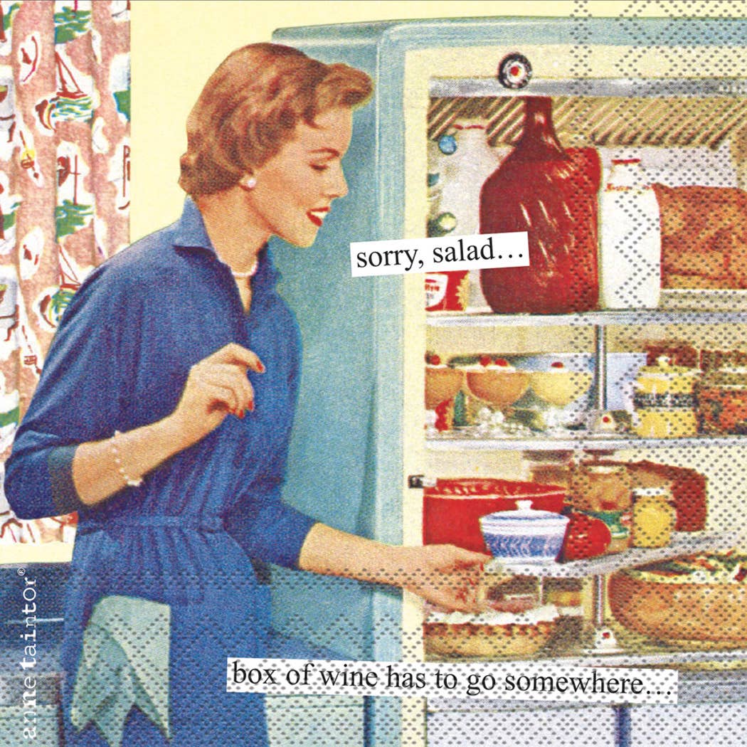 Paper Cocktail Napkins Pack of 20 "Box of Wine"