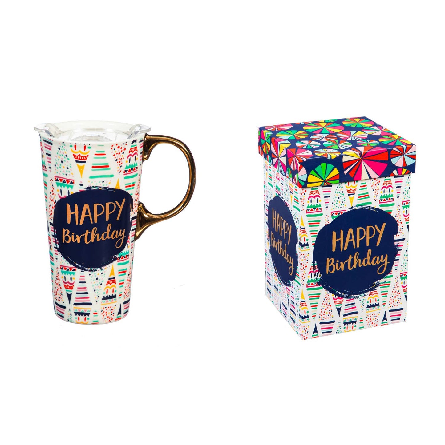 Ceramic BIRTHDAY Travel Cup w/gift box