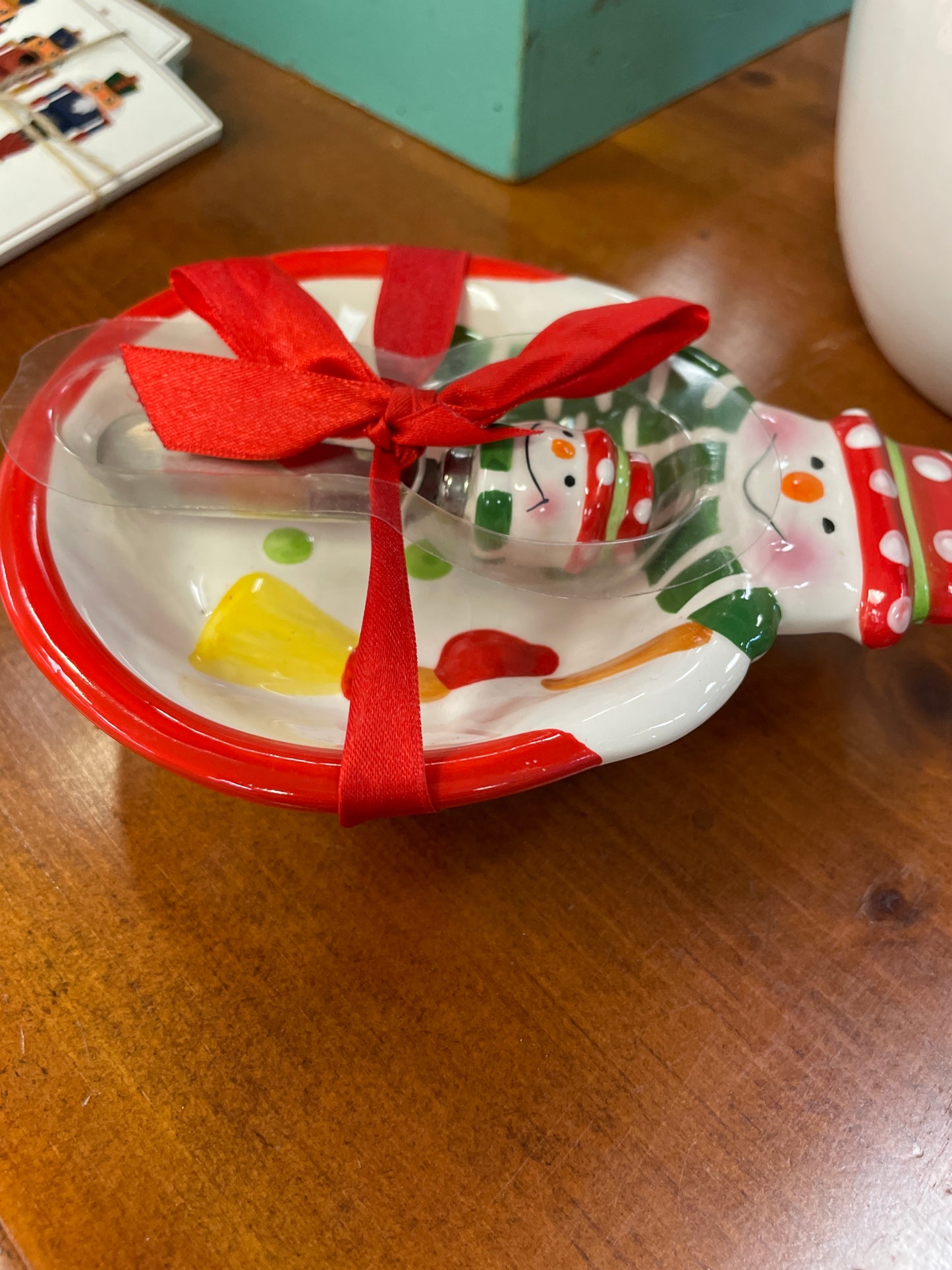 Snowman Dip Bowl w/ Spreader