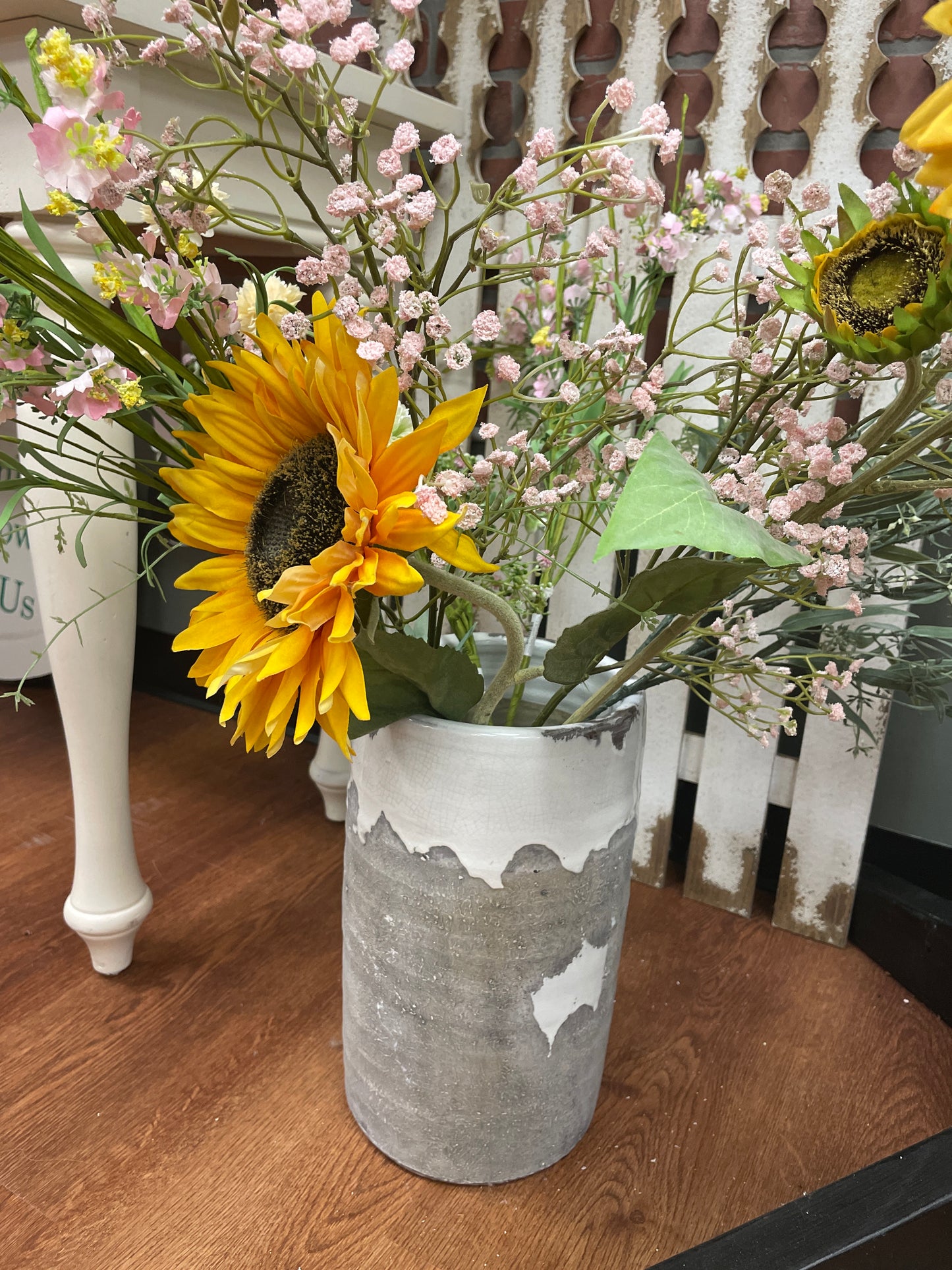 Cement Vase (distressed)