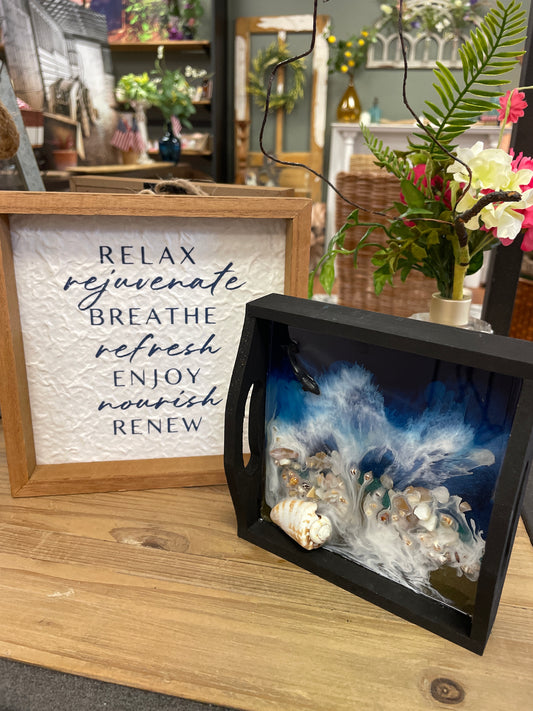 Relax, Refresh sign