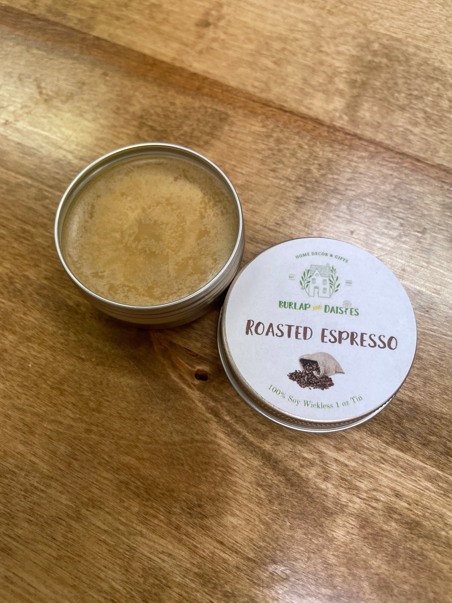 Roasted Espresso Wickless Tin