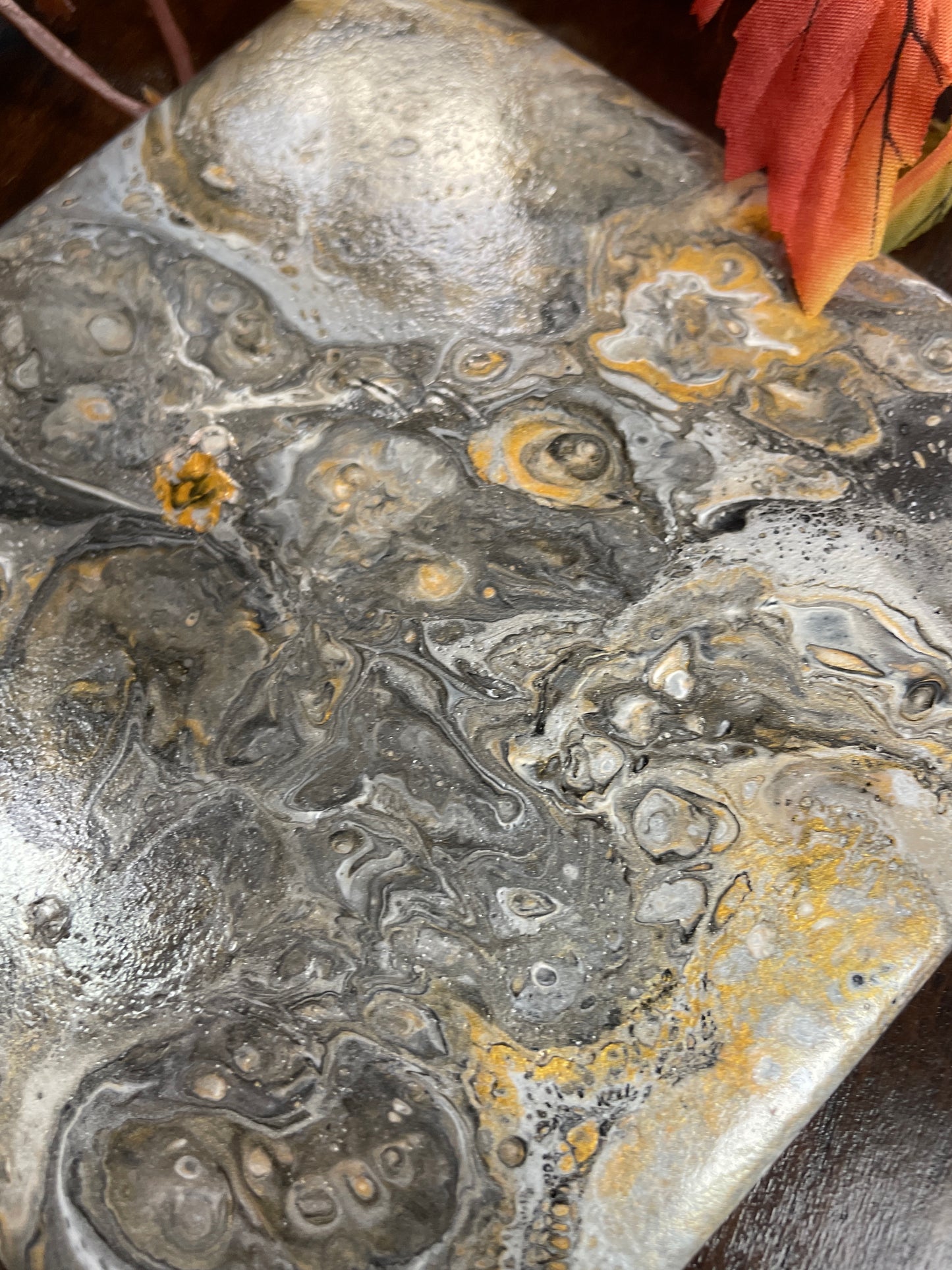 Gold & Silver Marbled Tray