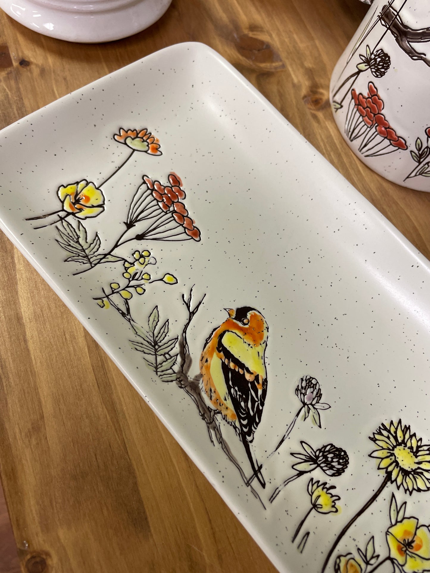 Wildflower & Bird Platter