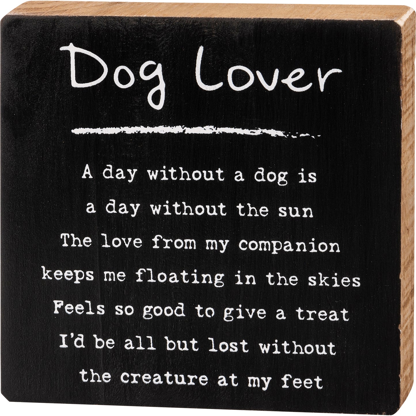 Dog Lover -  word block
