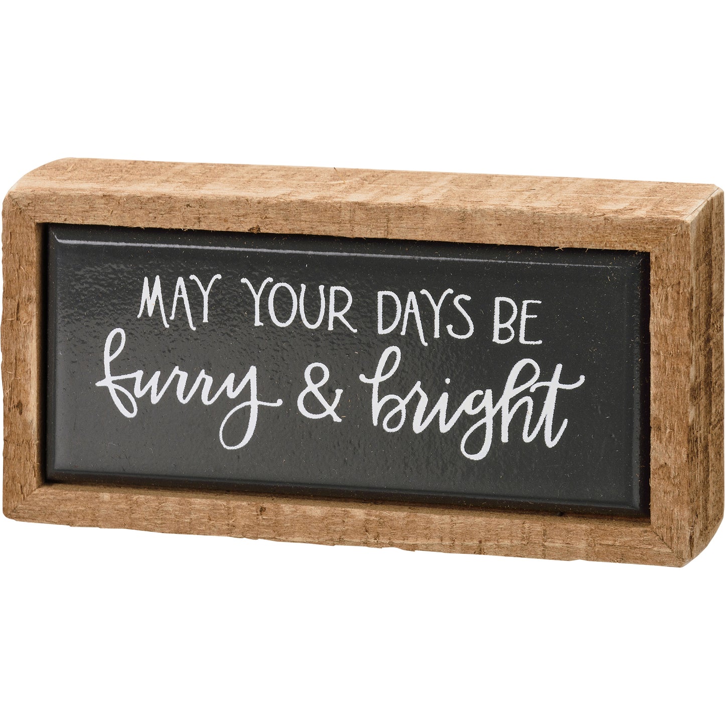 Days be Furry and Bright - mini word block