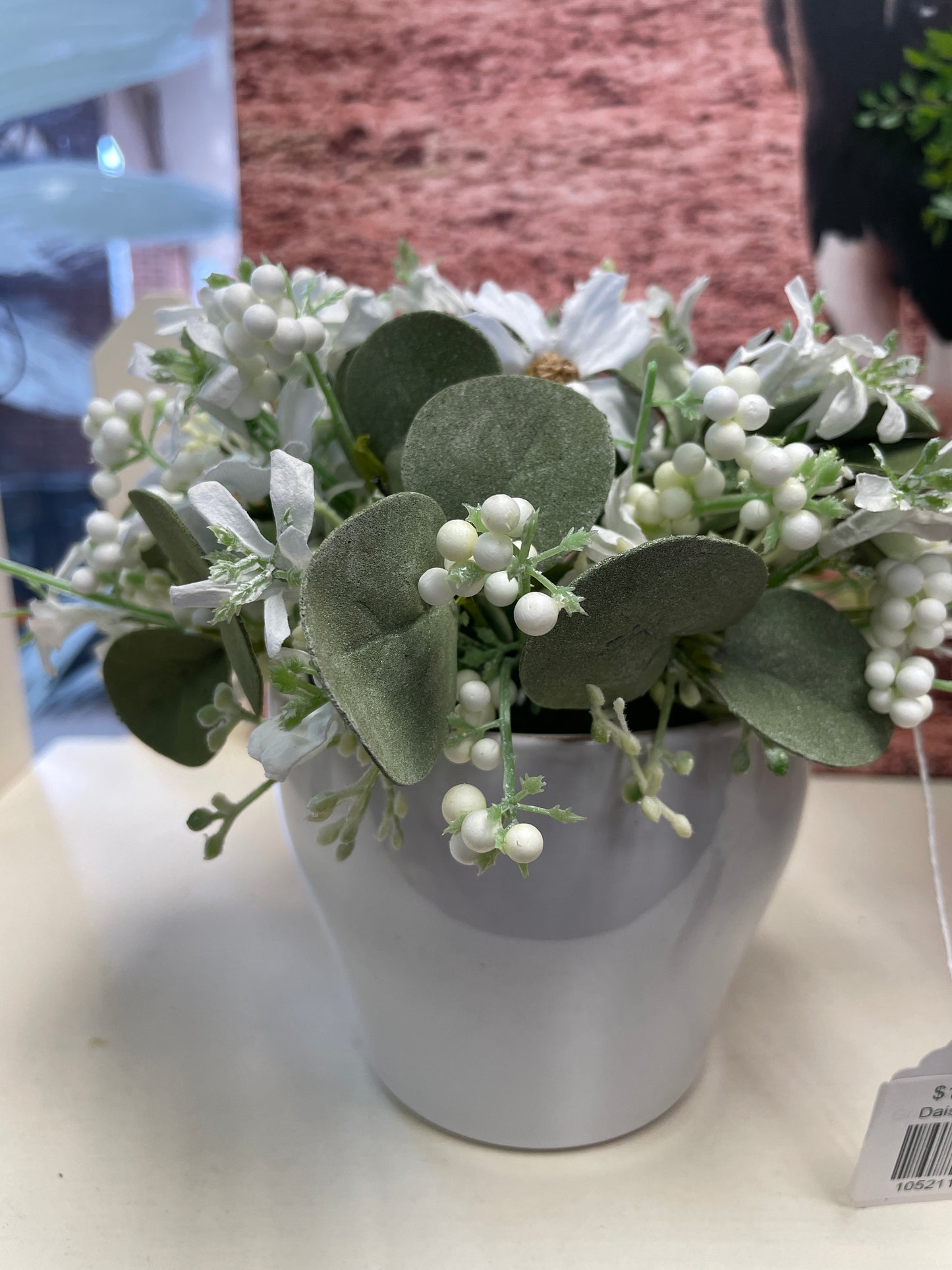 White Small Flower Pot