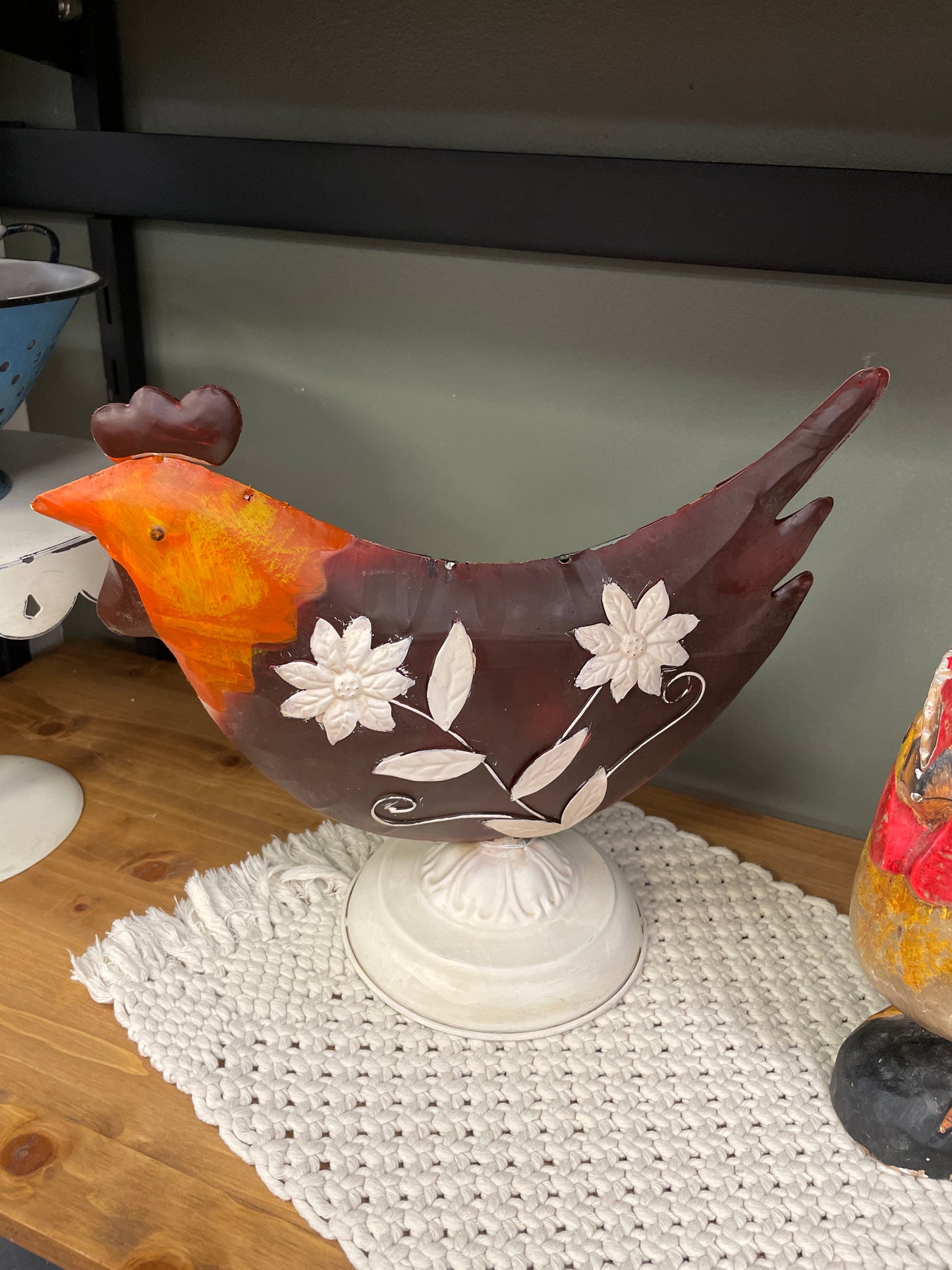 Rooster w/ White Base