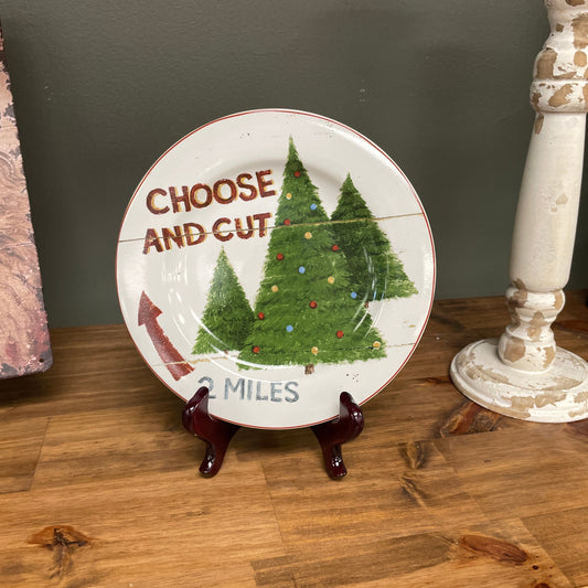 Signs of Christmas Plate - Choose and Cut