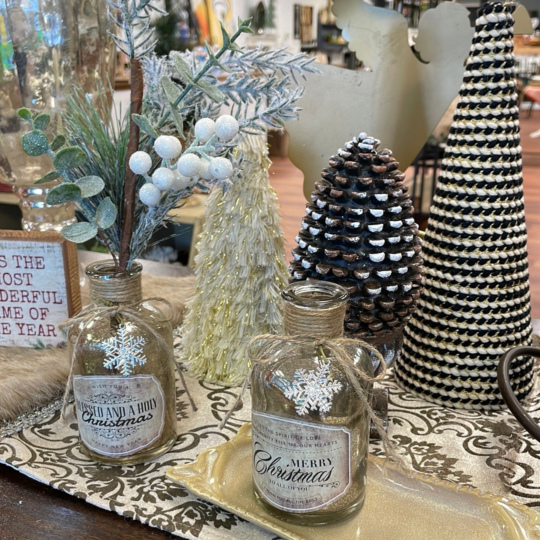 Mercury Glass Bottles