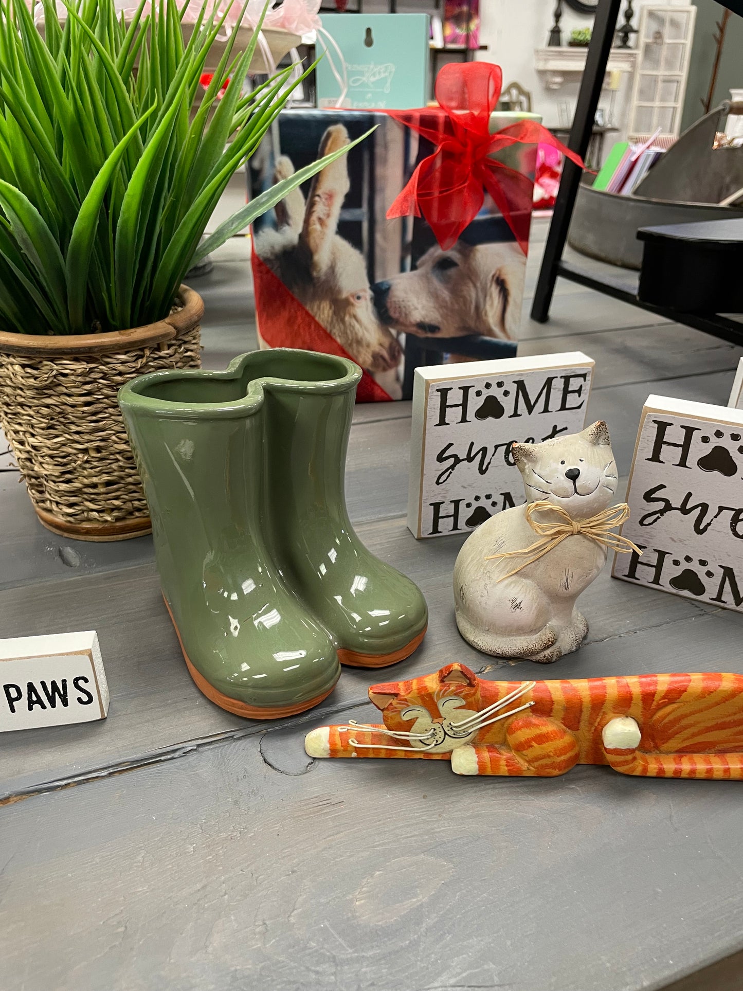 Green Boots Vase