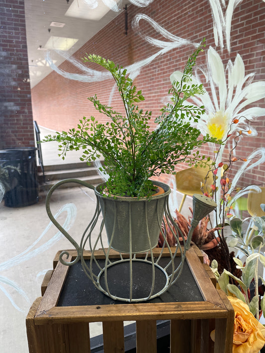 Rustic Watering Can/Flower Pot