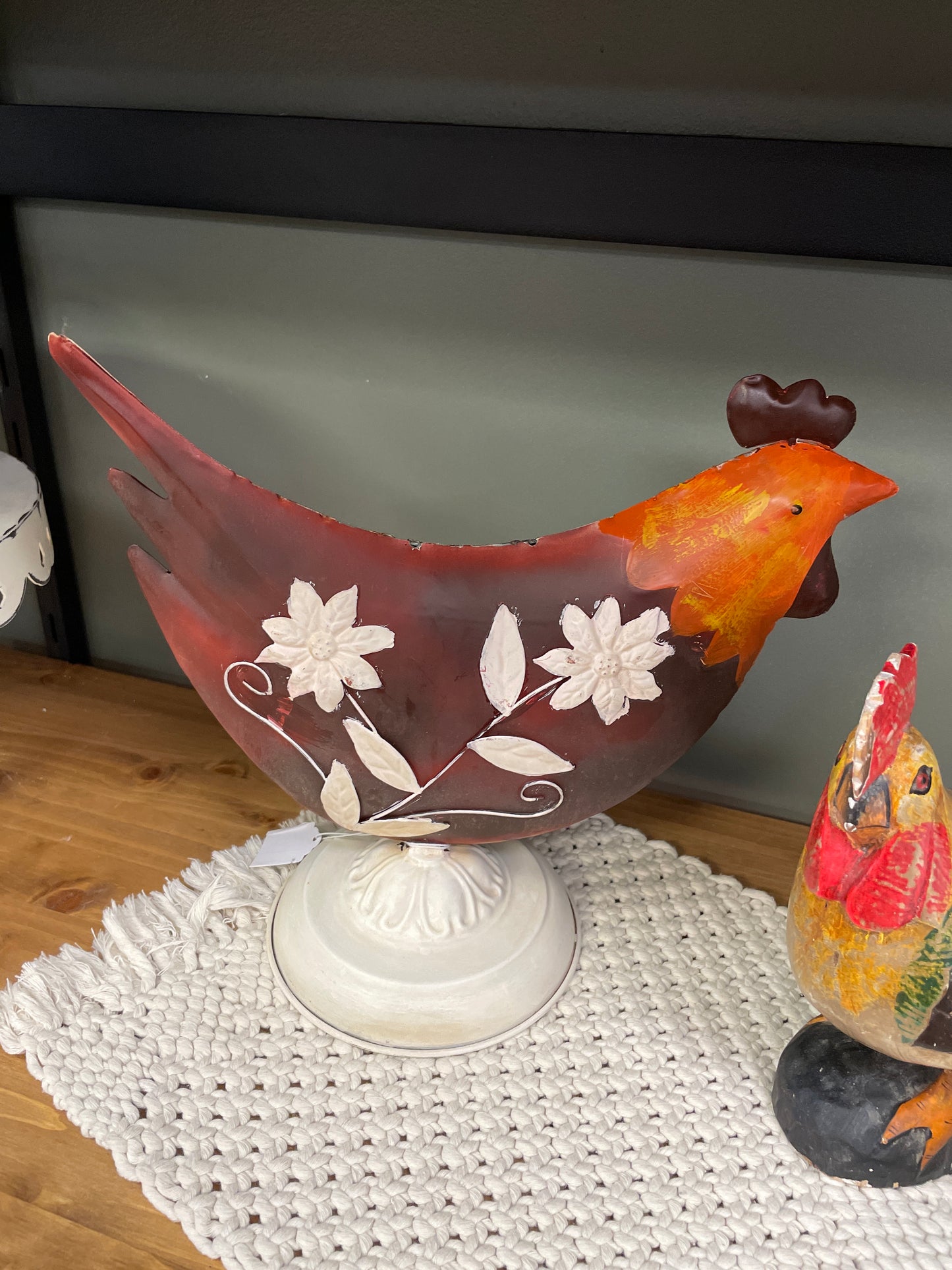 Rooster w/ White Base