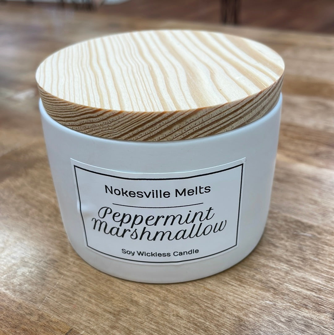 Peppermint Marshmallow Med Candle