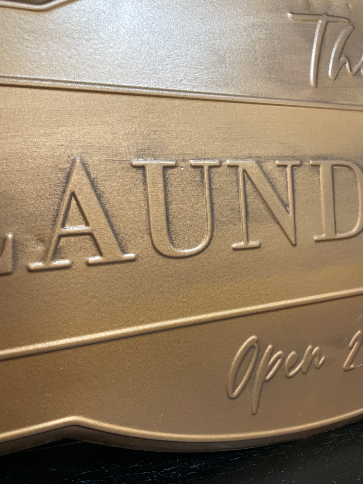 Laundry Bronze Sign