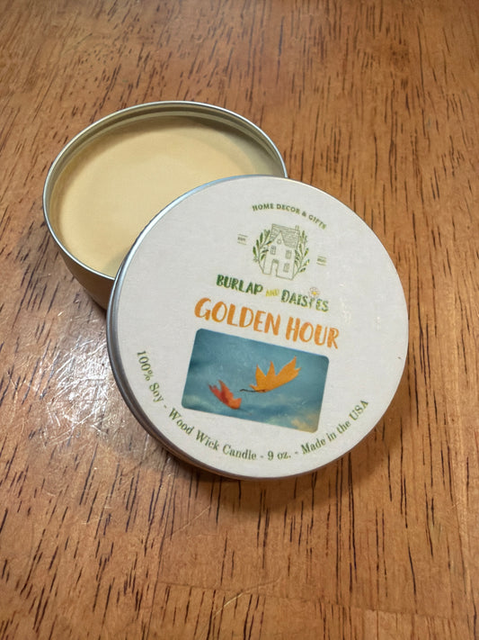 Golden Hour Wickless Tin