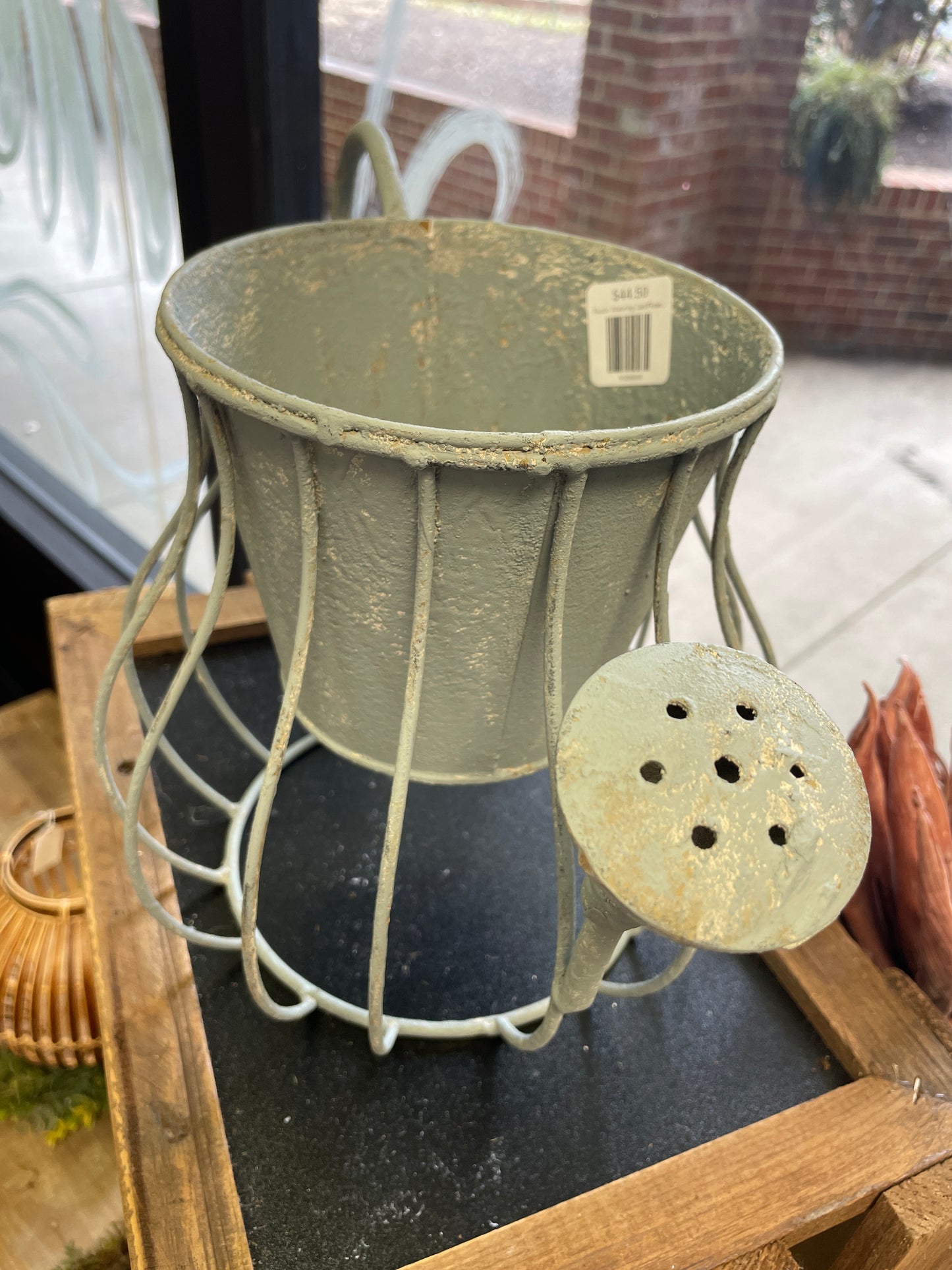 Rustic Watering Can/Flower Pot