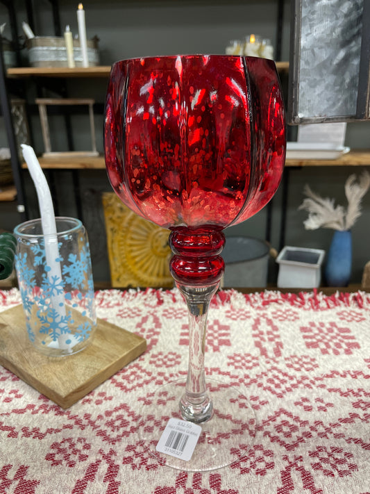 Red Glass Goblet