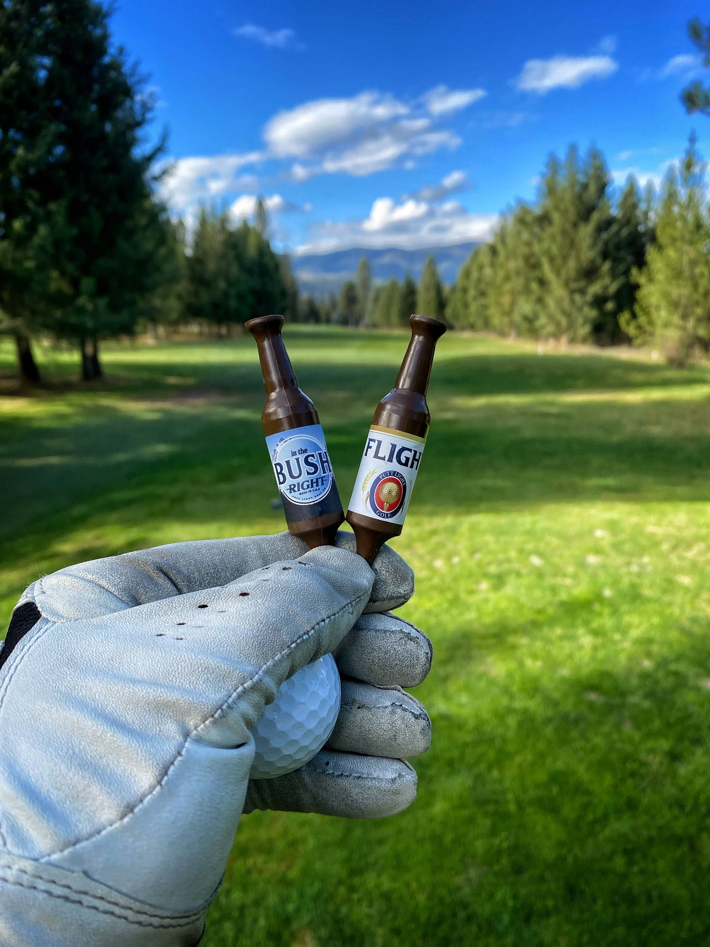 Beer Bottle Golf Tees: Putt Light