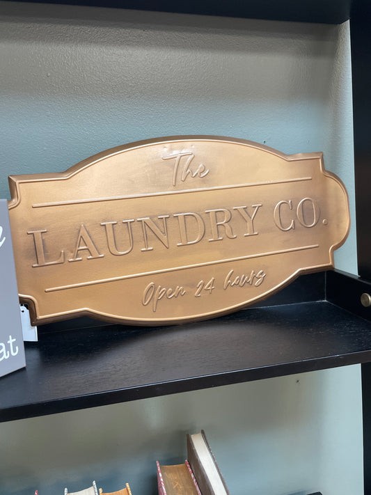 Laundry Bronze Sign