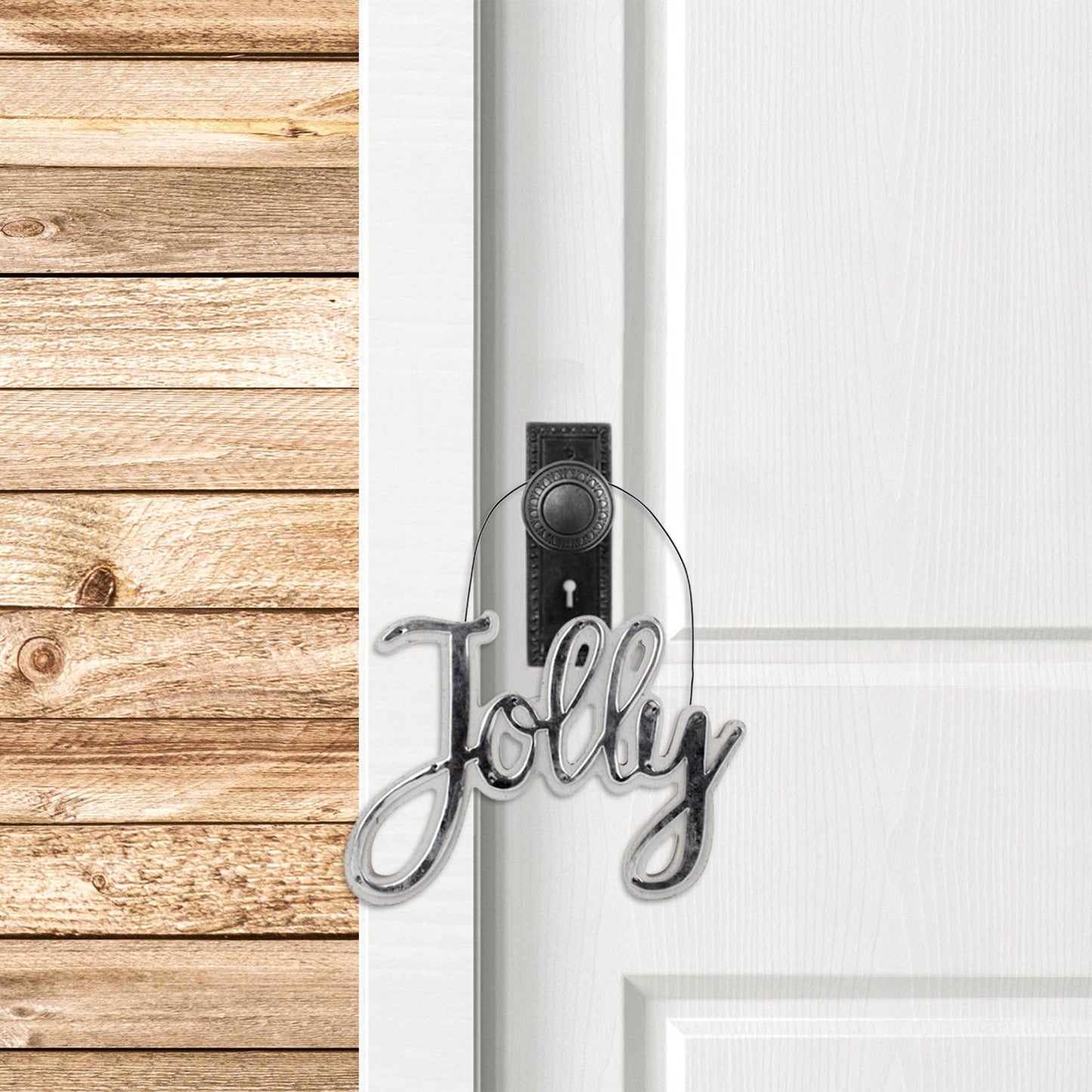 Jolly Christmas Word Art Ornaments