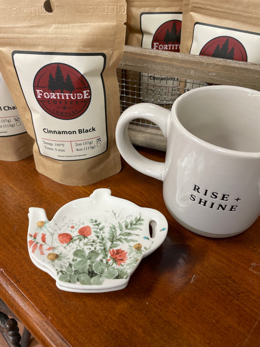 Floral Tea Bag Holder - Strawberry