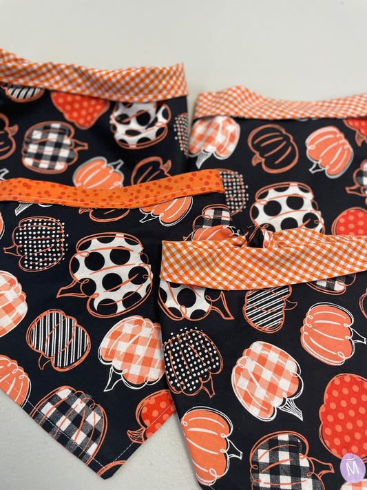 Pumpkin Black w/Orange Gingham