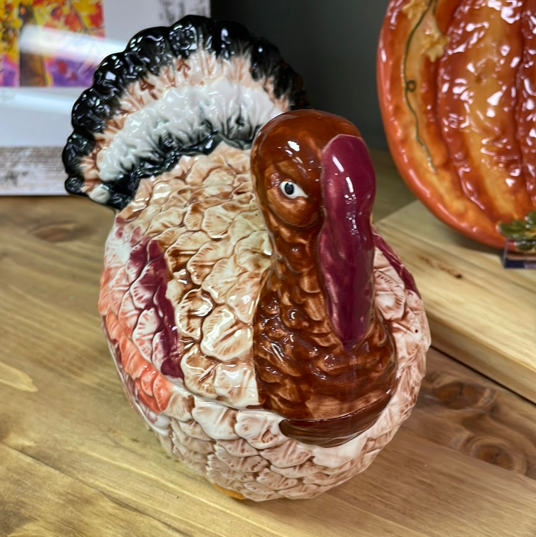 Turkey Lidded Bowl