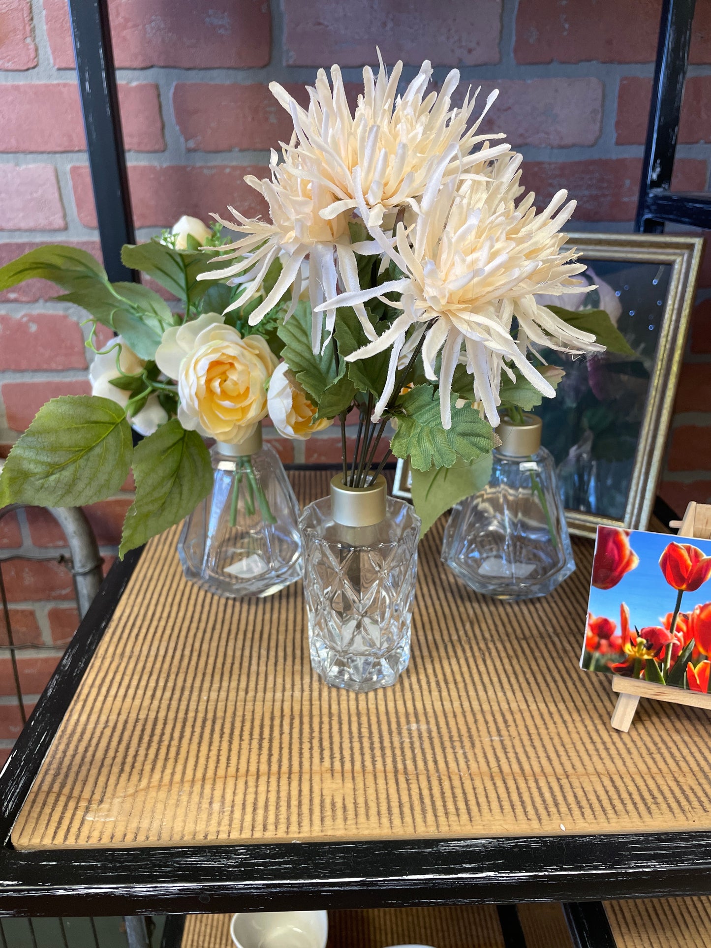 Bud Vase with Gold Top