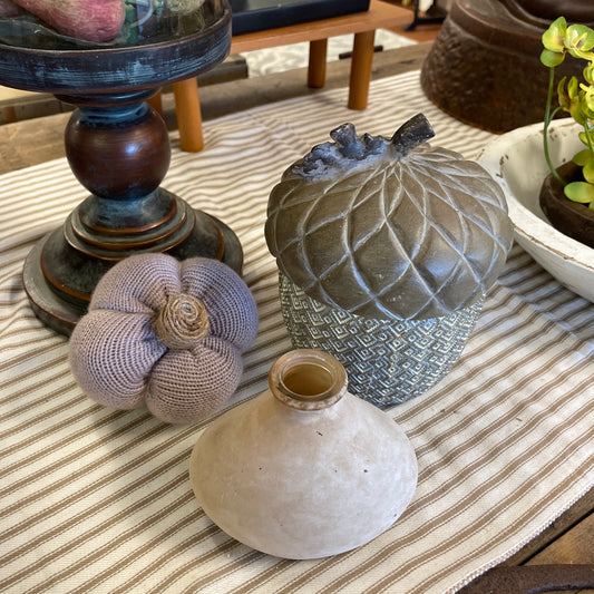 Resin Acorn - stem w/leaves