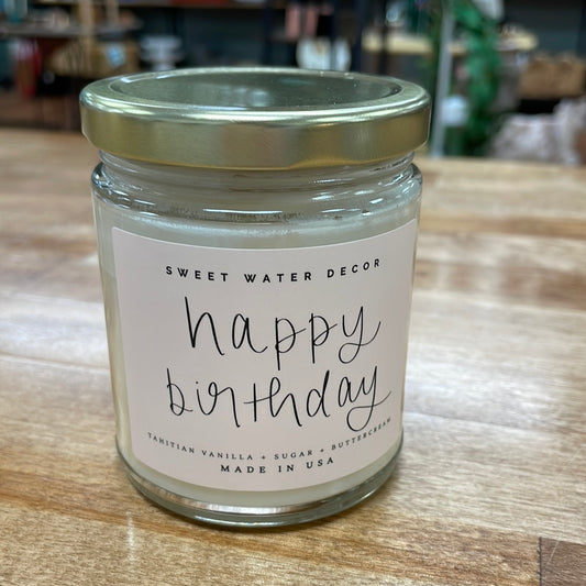 Happy Birthday Soy Candle - 9 oz