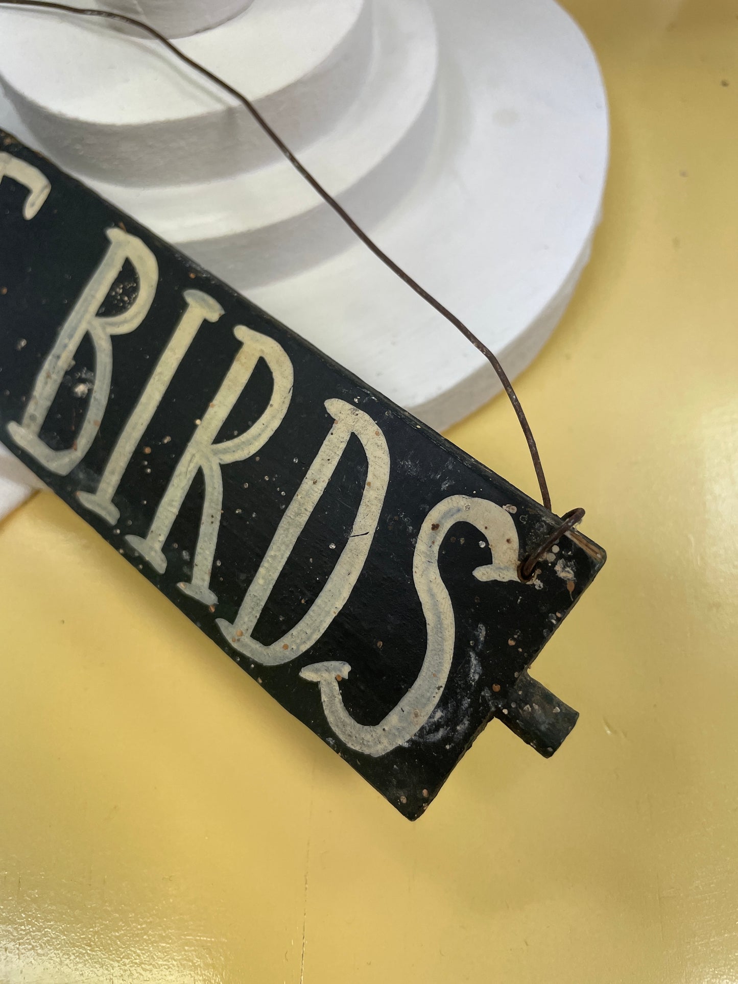 For The Birds hanging sign