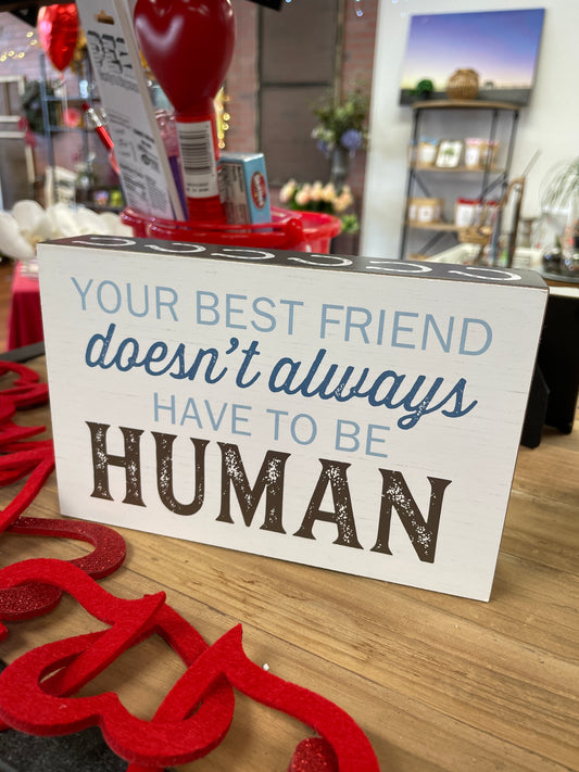 Best Friend Horse word block