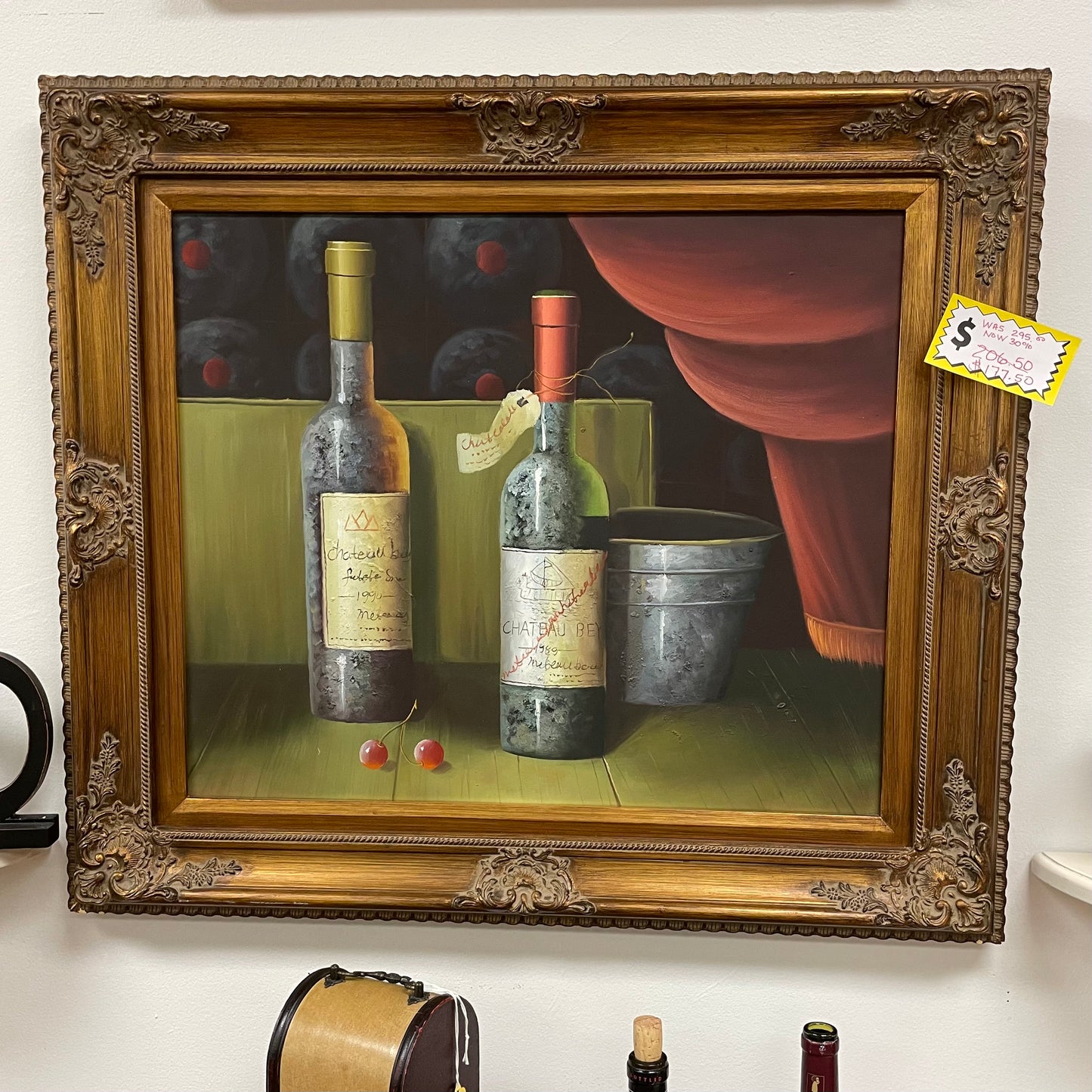 Art - Wine Oil Painting - Large