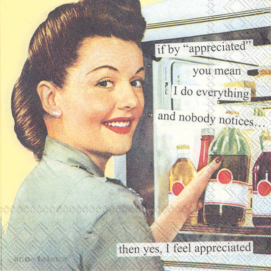 Paper Cocktail Napkins Anne Taintor Appreciated